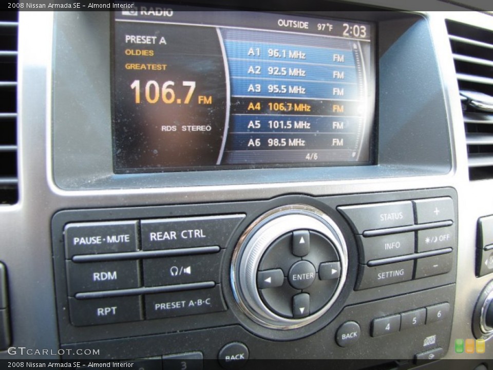Almond Interior Controls for the 2008 Nissan Armada SE #51878339