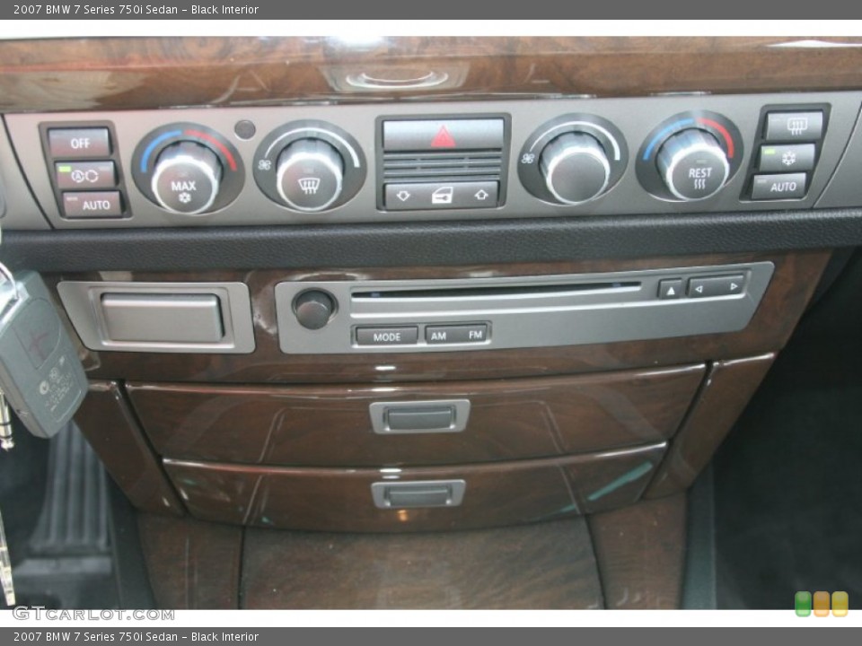 Black Interior Controls for the 2007 BMW 7 Series 750i Sedan #51879386