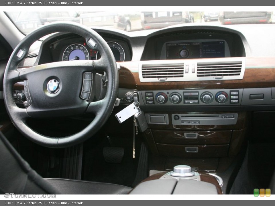 Black Interior Dashboard for the 2007 BMW 7 Series 750i Sedan #51879599