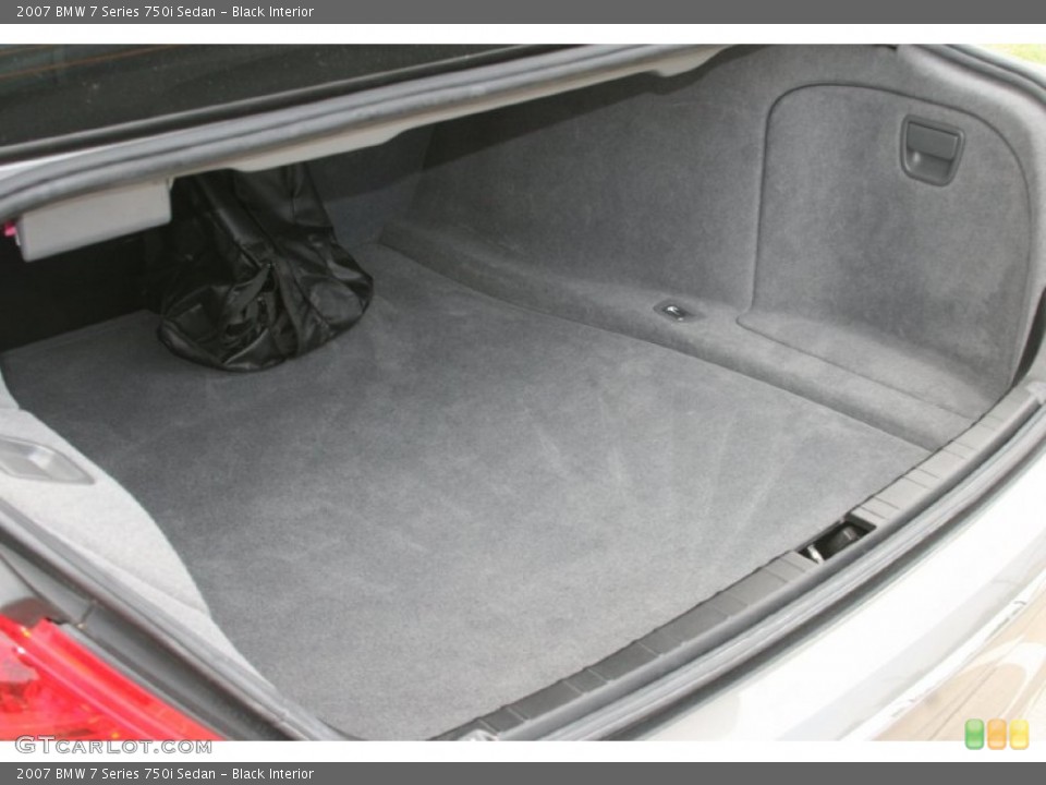 Black Interior Trunk for the 2007 BMW 7 Series 750i Sedan #51879725
