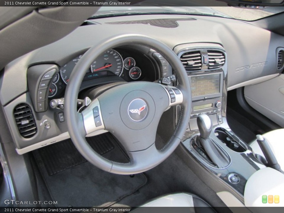 Titanium Gray Interior Dashboard for the 2011 Chevrolet Corvette Grand Sport Convertible #51881720