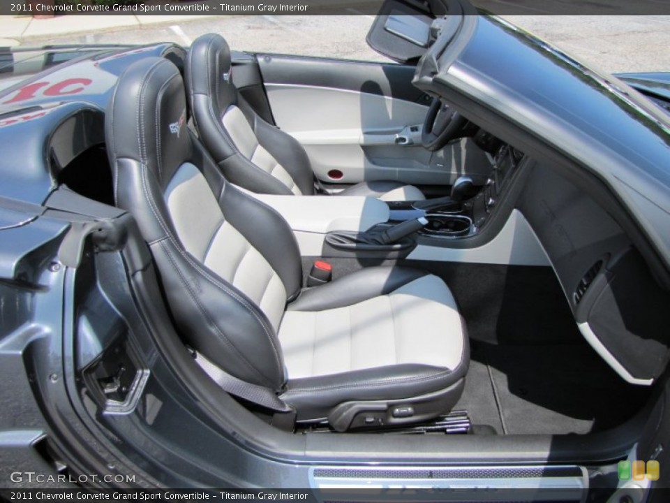 Titanium Gray Interior Photo for the 2011 Chevrolet Corvette Grand Sport Convertible #51881867
