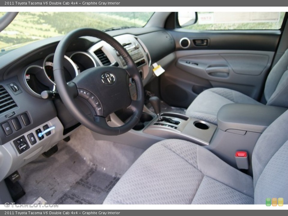 Graphite Gray Interior Photo for the 2011 Toyota Tacoma V6 Double Cab 4x4 #51881966