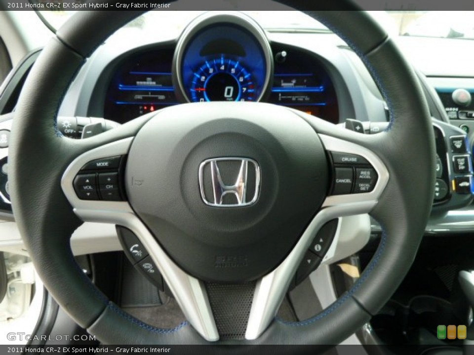 Gray Fabric Interior Steering Wheel for the 2011 Honda CR-Z EX Sport Hybrid #51885200