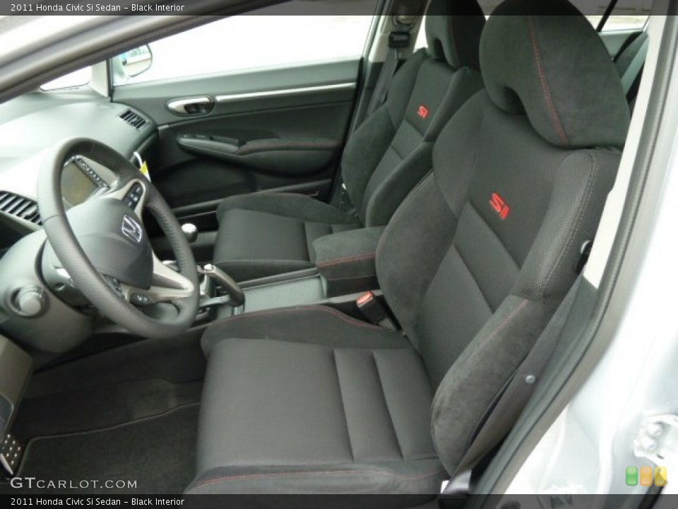 Black Interior Photo for the 2011 Honda Civic Si Sedan #51885365