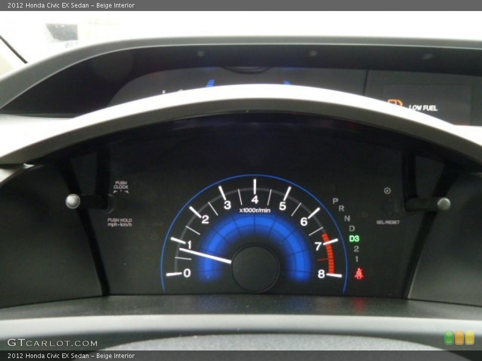 Beige Interior Gauges for the 2012 Honda Civic EX Sedan #51885740
