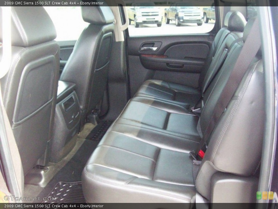 Ebony Interior Photo for the 2009 GMC Sierra 1500 SLT Crew Cab 4x4 #51887231