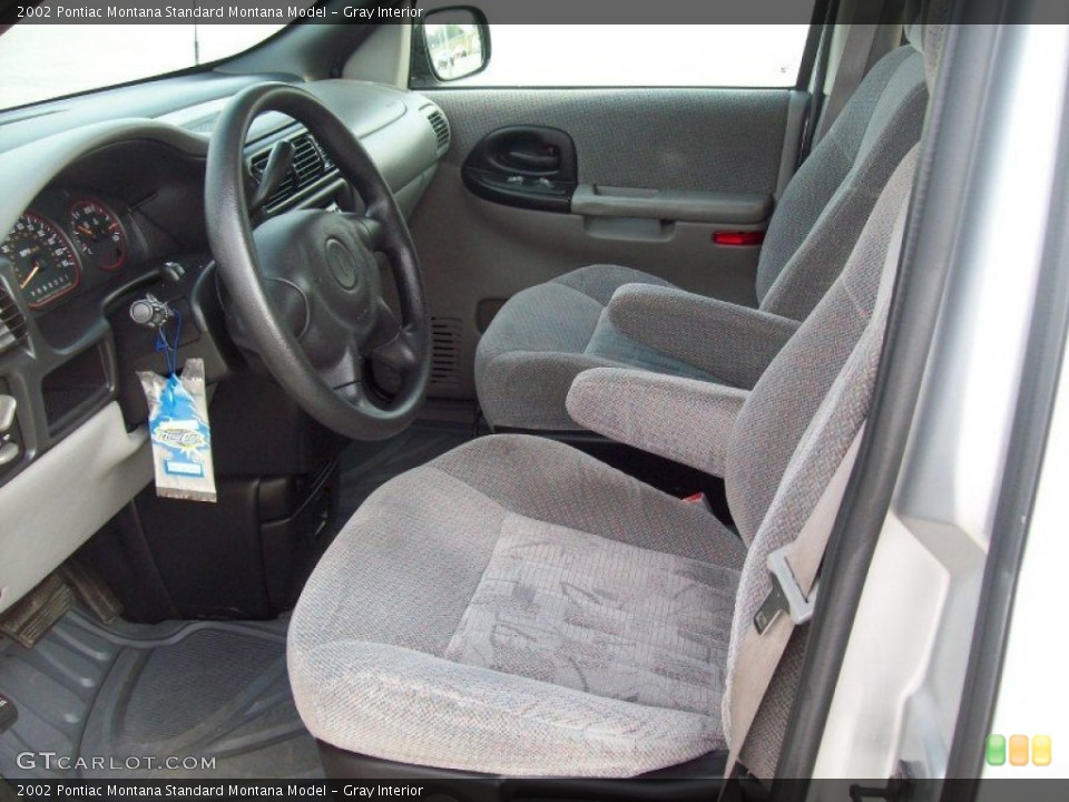 Gray Interior Photo for the 2002 Pontiac Montana  #51887609