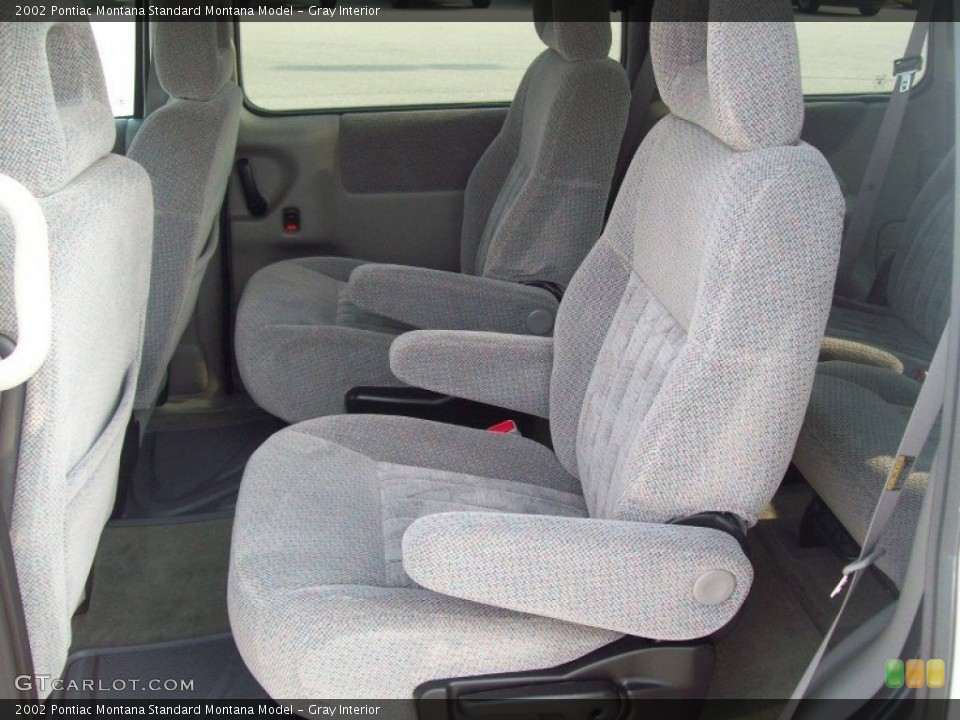 Gray Interior Photo for the 2002 Pontiac Montana  #51887639
