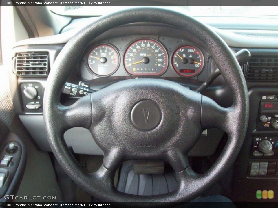 Gray Interior Steering Wheel for the 2002 Pontiac Montana  #51887732