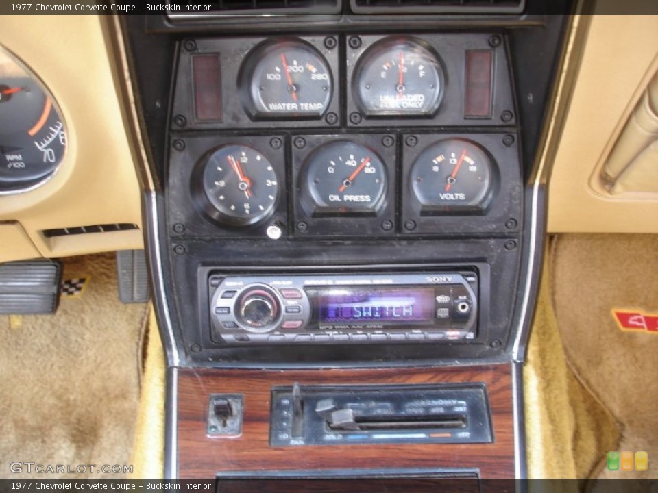Buckskin Interior Gauges for the 1977 Chevrolet Corvette Coupe #51893435