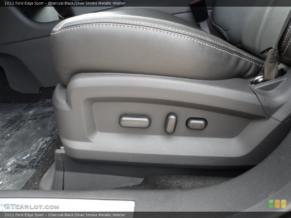 Charcoal Black/Silver Smoke Metallic Interior Controls for the 2011 Ford Edge Sport #51894080
