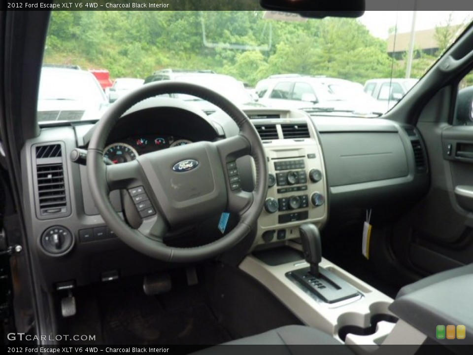 Charcoal Black Interior Dashboard for the 2012 Ford Escape XLT V6 4WD #51895595