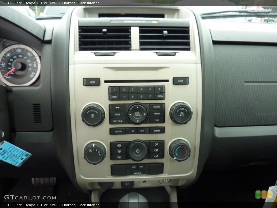 Charcoal Black Interior Controls for the 2012 Ford Escape XLT V6 4WD #51896114