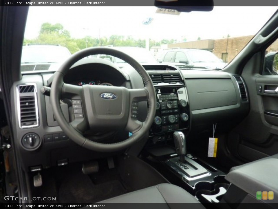Charcoal Black Interior Dashboard for the 2012 Ford Escape Limited V6 4WD #51896252