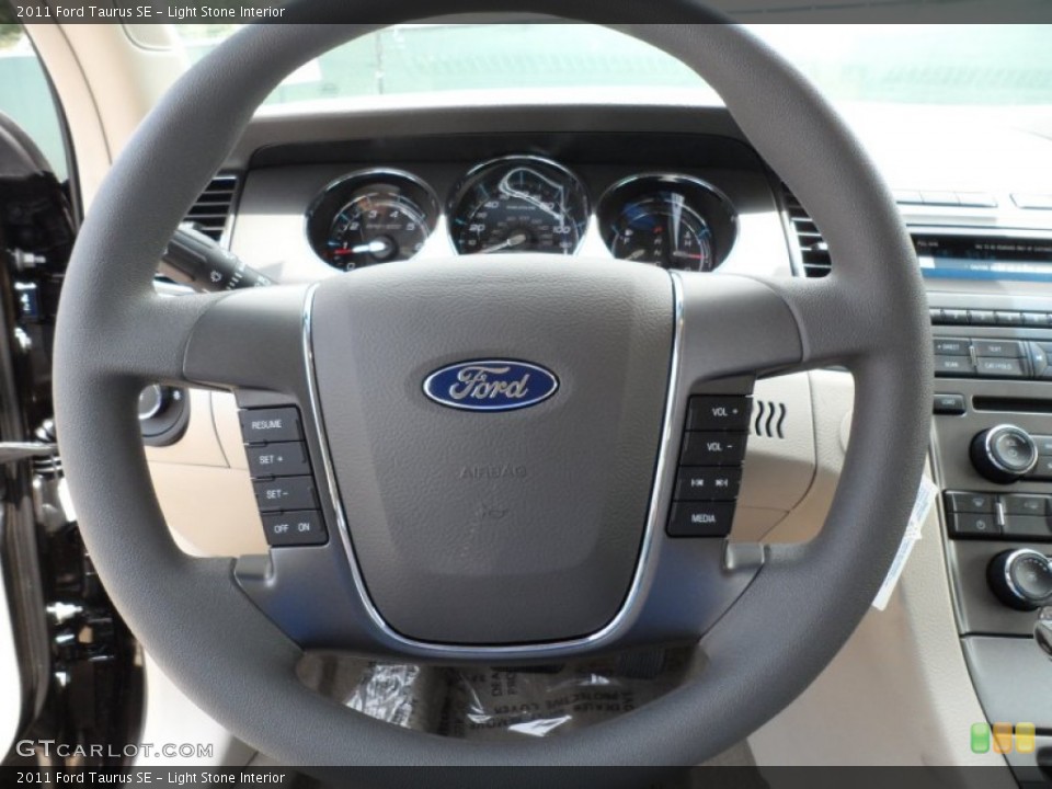 Light Stone Interior Steering Wheel for the 2011 Ford Taurus SE #51896717