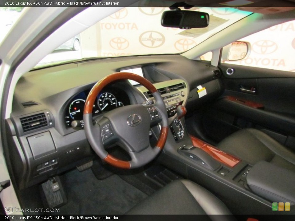 Black/Brown Walnut Interior Photo for the 2010 Lexus RX 450h AWD Hybrid #51896720