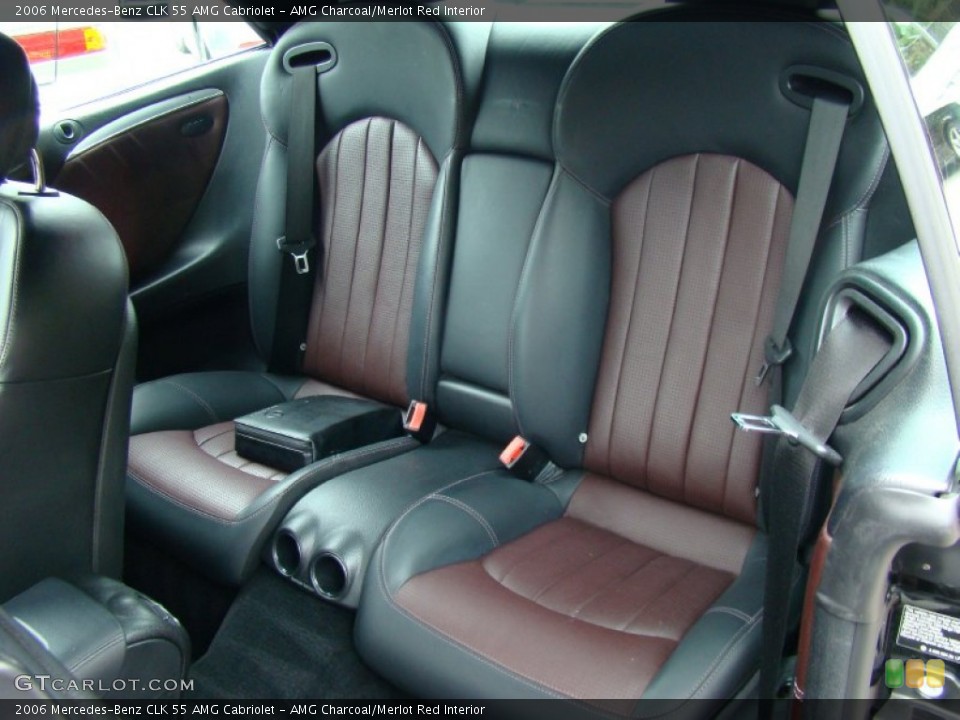 AMG Charcoal/Merlot Red 2006 Mercedes-Benz CLK Interiors