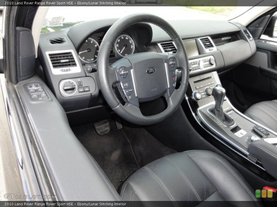 Ebony/Lunar Stitching Interior Photo for the 2010 Land Rover Range Rover Sport HSE #51903215