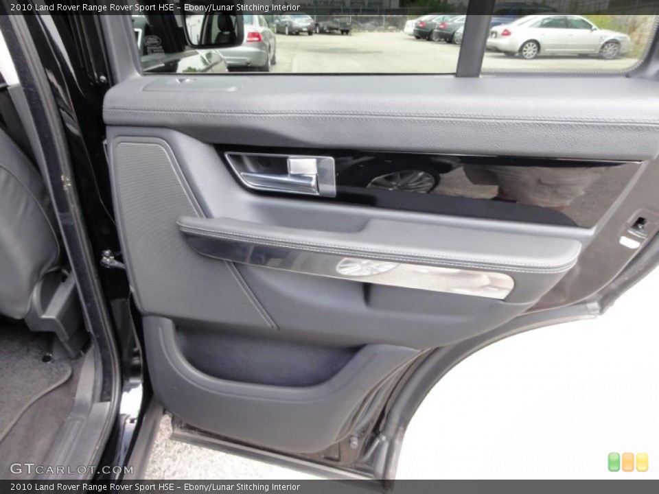Ebony/Lunar Stitching Interior Door Panel for the 2010 Land Rover Range Rover Sport HSE #51903332