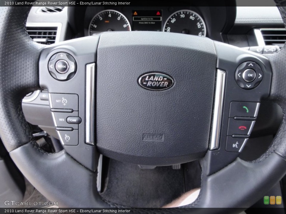 Ebony/Lunar Stitching Interior Steering Wheel for the 2010 Land Rover Range Rover Sport HSE #51903584