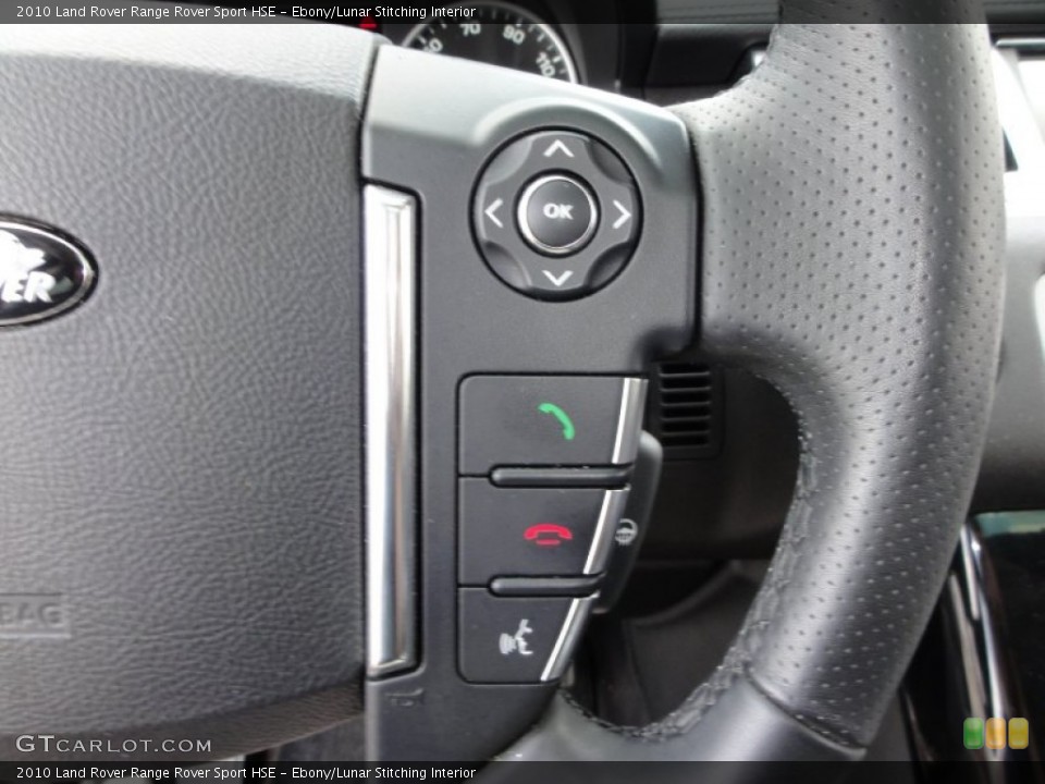 Ebony/Lunar Stitching Interior Controls for the 2010 Land Rover Range Rover Sport HSE #51903602