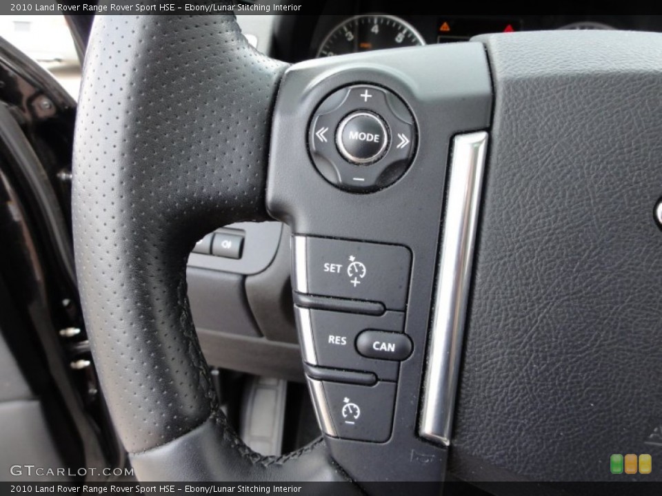 Ebony/Lunar Stitching Interior Controls for the 2010 Land Rover Range Rover Sport HSE #51903617