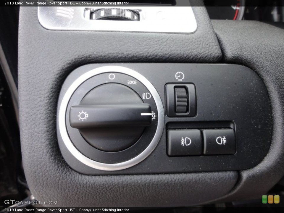 Ebony/Lunar Stitching Interior Controls for the 2010 Land Rover Range Rover Sport HSE #51903644