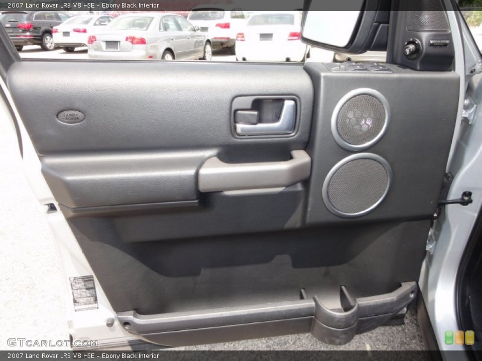 Ebony Black Interior Door Panel for the 2007 Land Rover LR3 V8 HSE #51903893
