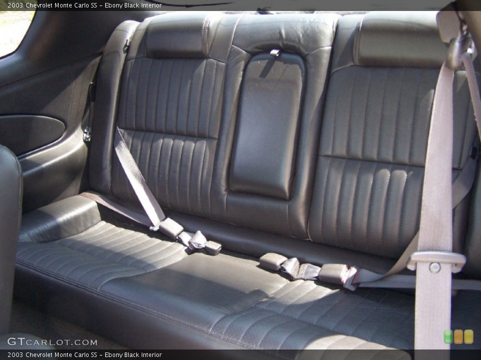 Ebony Black Interior Photo for the 2003 Chevrolet Monte Carlo SS #51904373