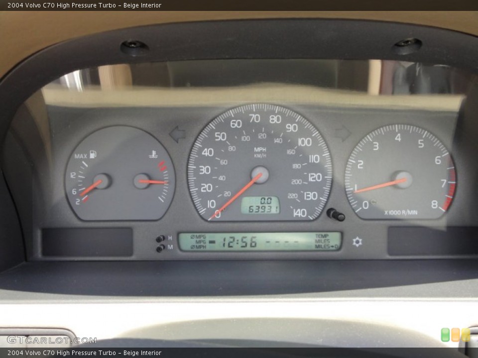 Beige Interior Gauges for the 2004 Volvo C70 High Pressure Turbo #51905177
