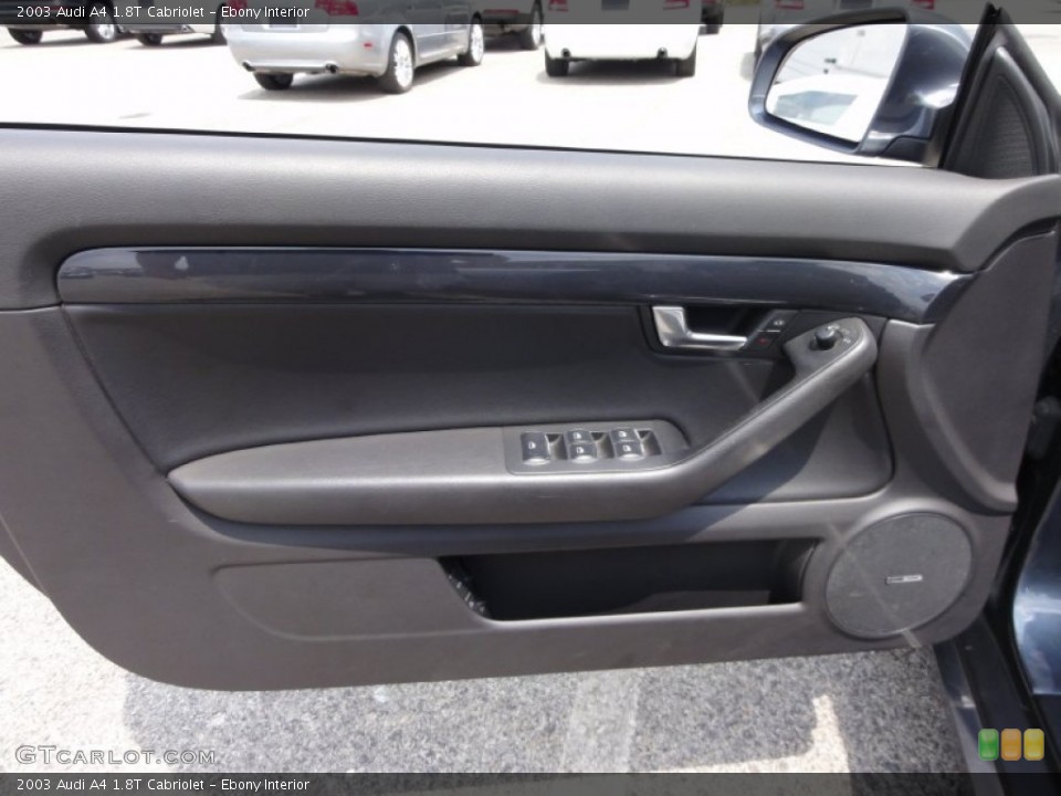 Ebony Interior Door Panel for the 2003 Audi A4 1.8T Cabriolet #51905495