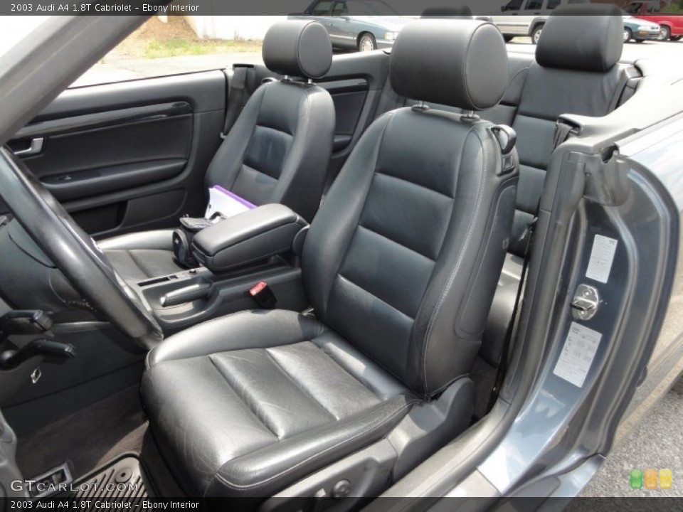Ebony Interior Photo for the 2003 Audi A4 1.8T Cabriolet #51905561