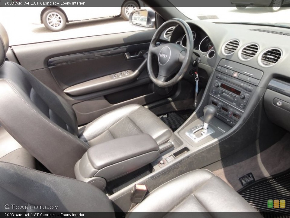 Ebony Interior Photo for the 2003 Audi A4 1.8T Cabriolet #51905591