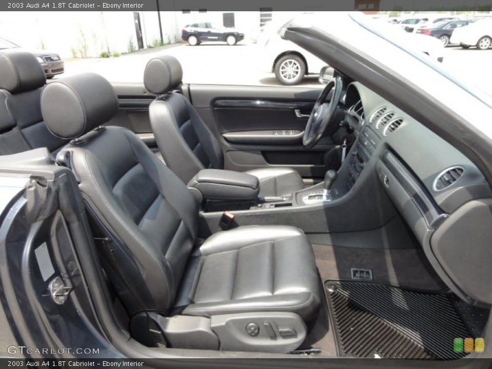 Ebony Interior Photo for the 2003 Audi A4 1.8T Cabriolet #51905606