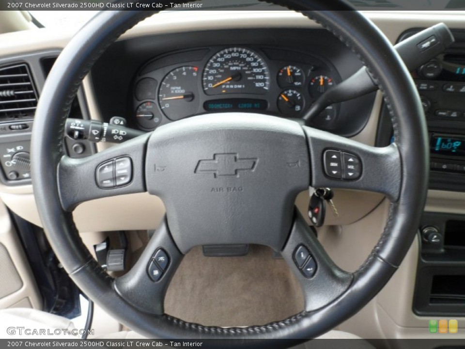 Tan Interior Steering Wheel for the 2007 Chevrolet Silverado 2500HD Classic LT Crew Cab #51905642