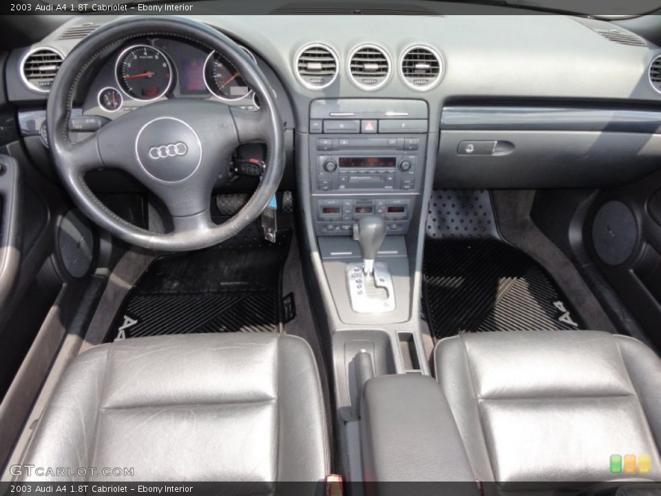 Ebony Interior Dashboard for the 2003 Audi A4 1.8T Cabriolet #51905843