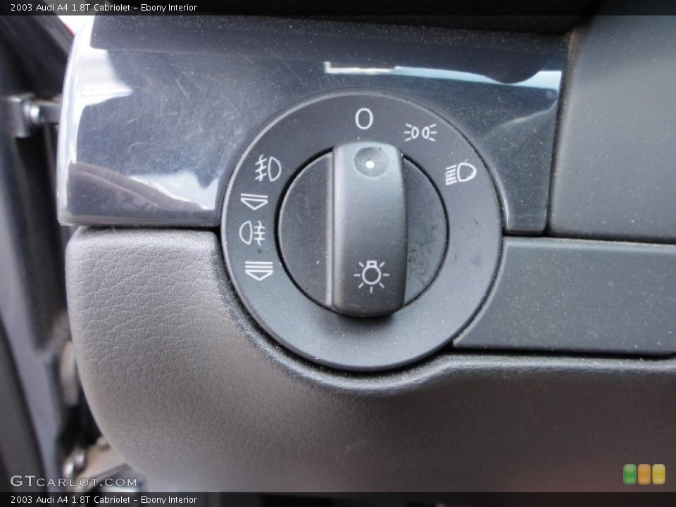 Ebony Interior Controls for the 2003 Audi A4 1.8T Cabriolet #51905978