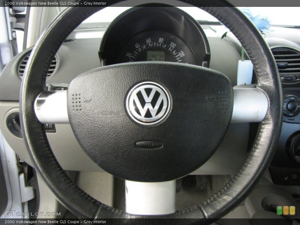 Grey Interior Steering Wheel for the 2000 Volkswagen New Beetle GLS Coupe #51907862