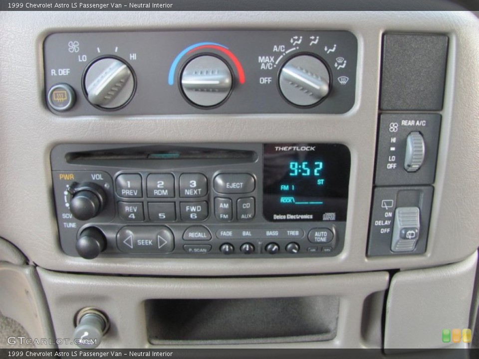 Neutral Interior Controls for the 1999 Chevrolet Astro LS Passenger Van #51908321