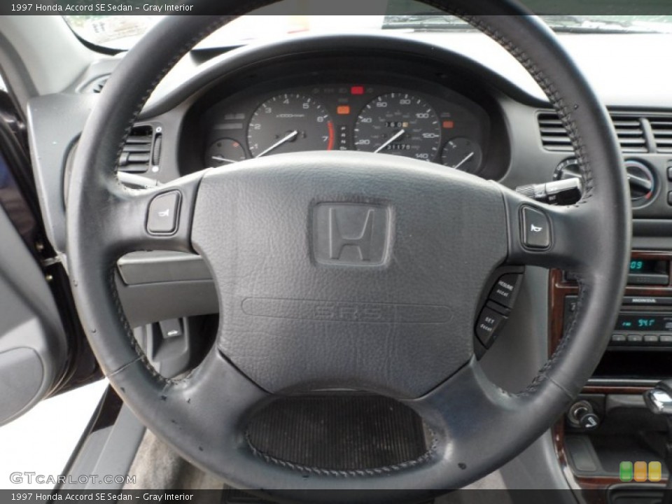 Gray Interior Steering Wheel for the 1997 Honda Accord SE Sedan #51911024
