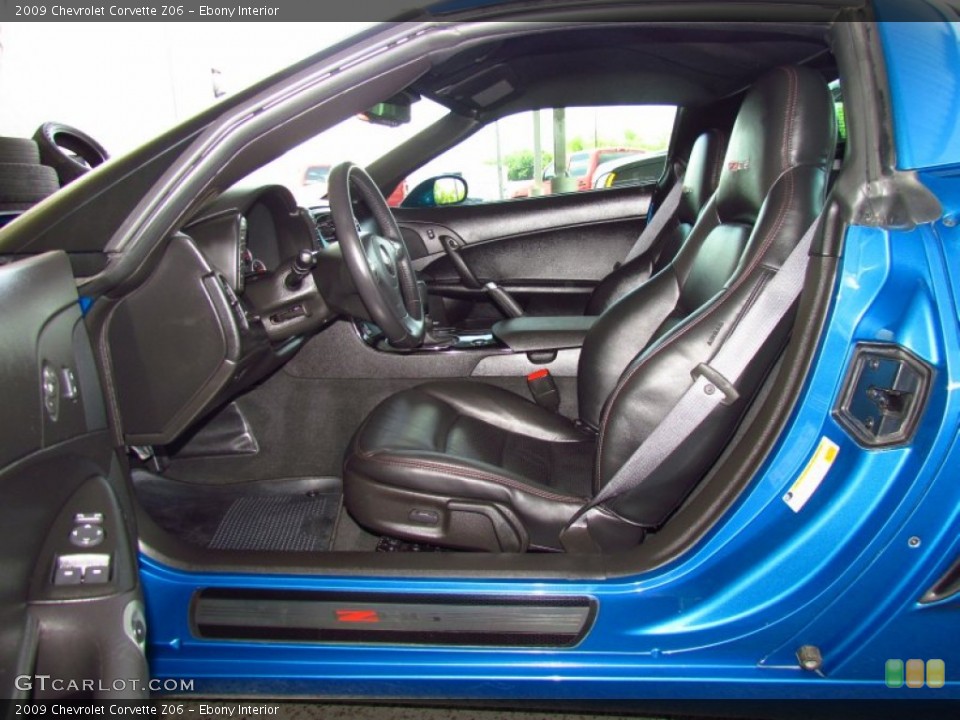Ebony Interior Photo for the 2009 Chevrolet Corvette Z06 #51912767