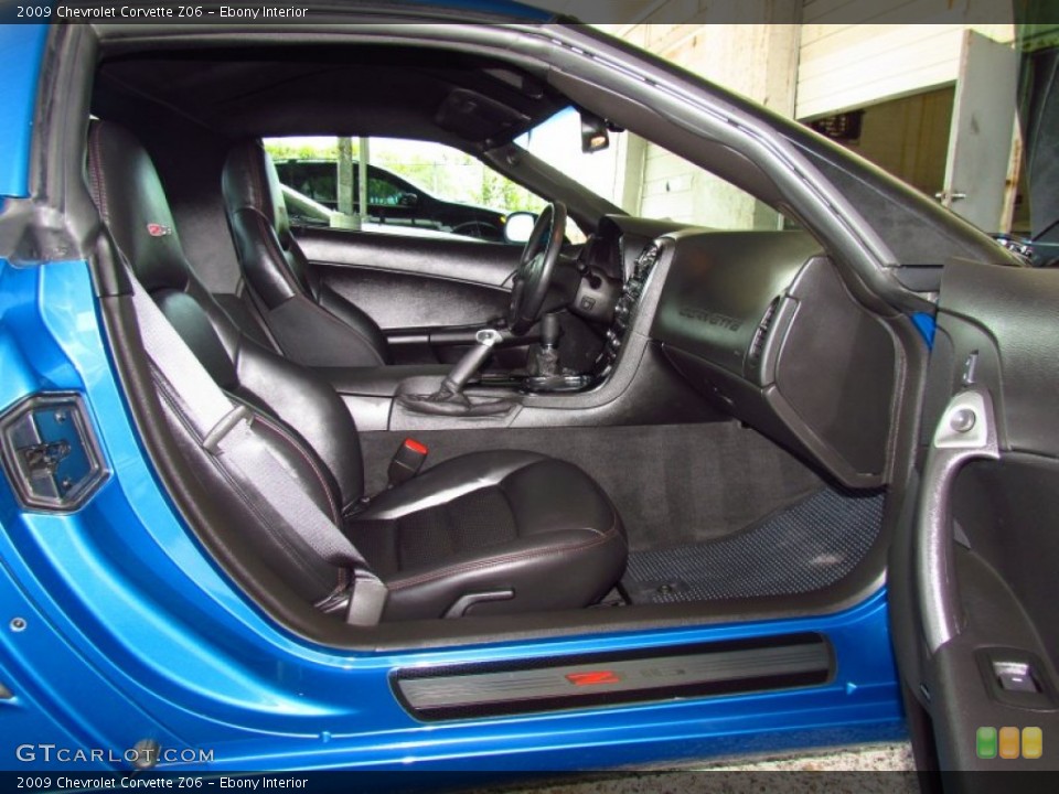 Ebony Interior Photo for the 2009 Chevrolet Corvette Z06 #51912776