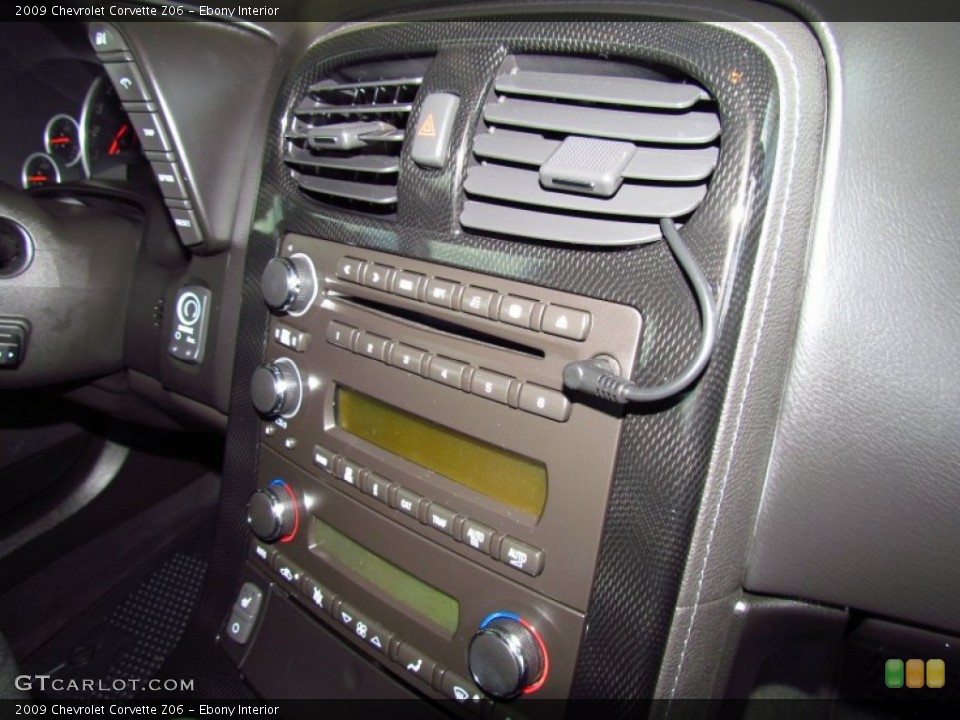 Ebony Interior Controls for the 2009 Chevrolet Corvette Z06 #51912860
