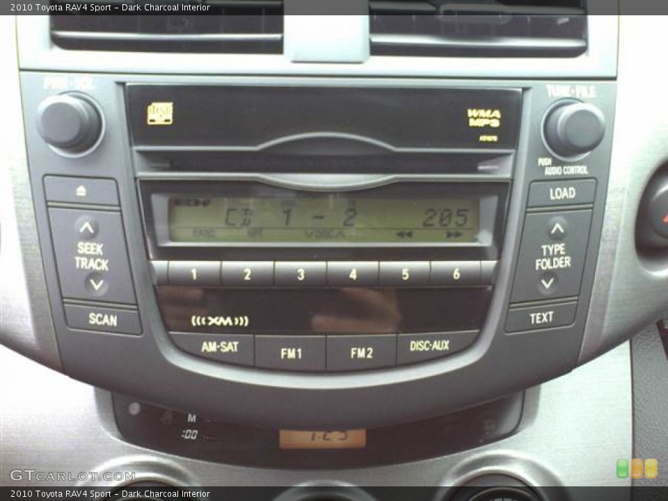 Dark Charcoal Interior Controls for the 2010 Toyota RAV4 Sport #51915523