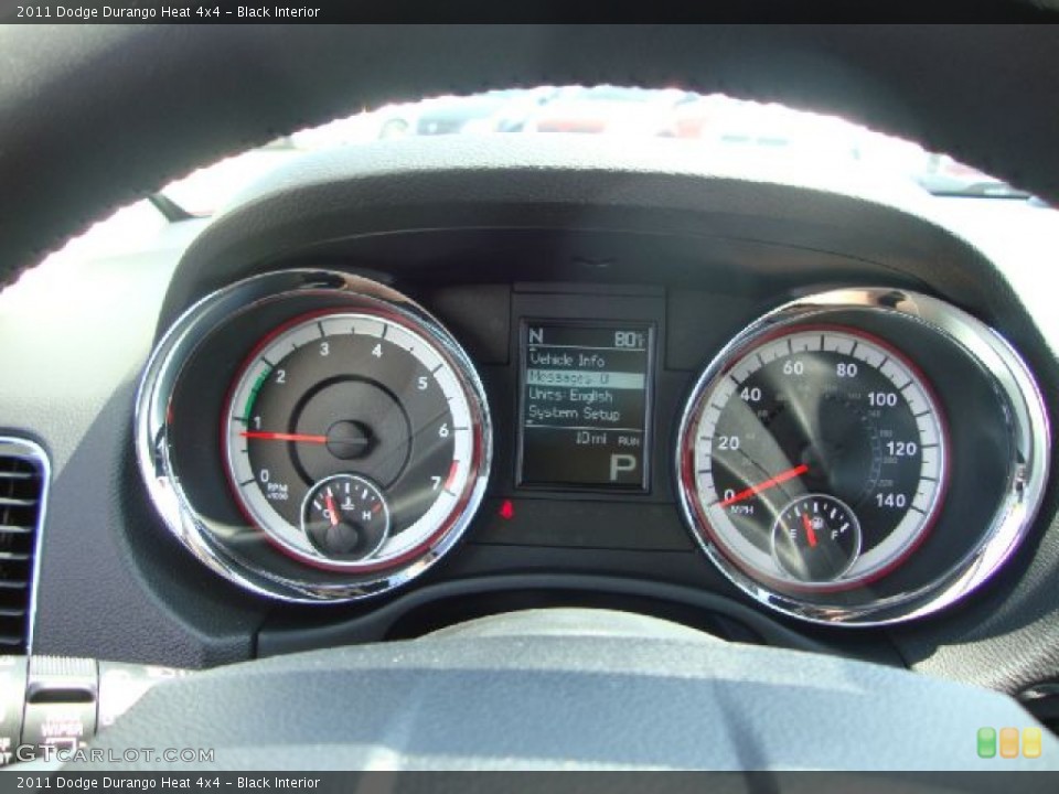 Black Interior Gauges for the 2011 Dodge Durango Heat 4x4 #51916163