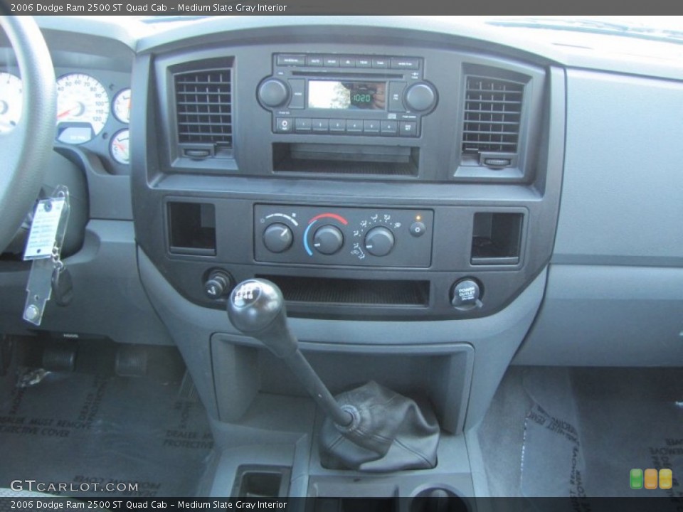 Medium Slate Gray Interior Controls for the 2006 Dodge Ram 2500 ST Quad Cab #51916892