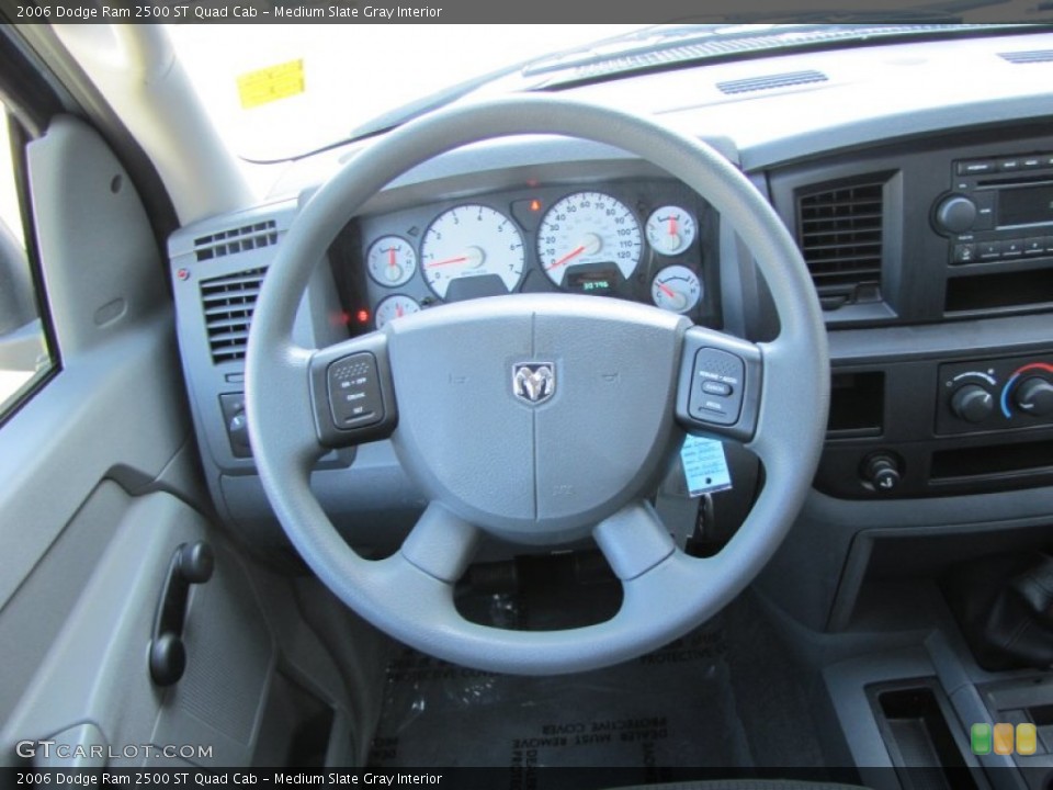 Medium Slate Gray Interior Steering Wheel for the 2006 Dodge Ram 2500 ST Quad Cab #51916955