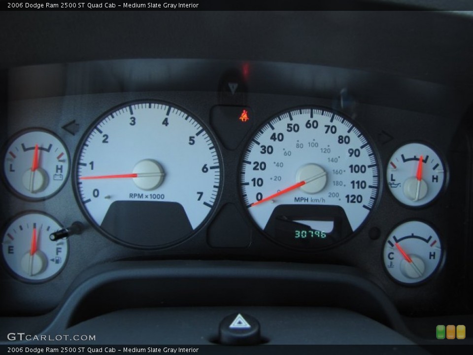 Medium Slate Gray Interior Gauges for the 2006 Dodge Ram 2500 ST Quad Cab #51916979