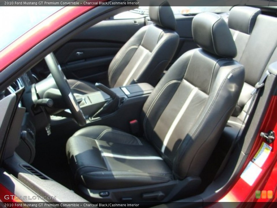 Charcoal Black/Cashmere Interior Photo for the 2010 Ford Mustang GT Premium Convertible #51918518